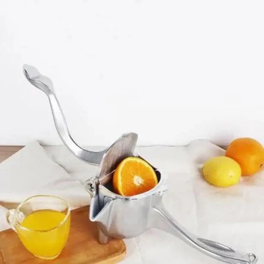 Manual Juice Squeezer, Portable Aluminum Alloy Hand Pressure Juicer, Heavy Duty Single Press Juice Squeezer, Real Stainless Steel Lemon Squeezer